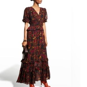 Farm Rio Butterfly Sky Maxi Dress